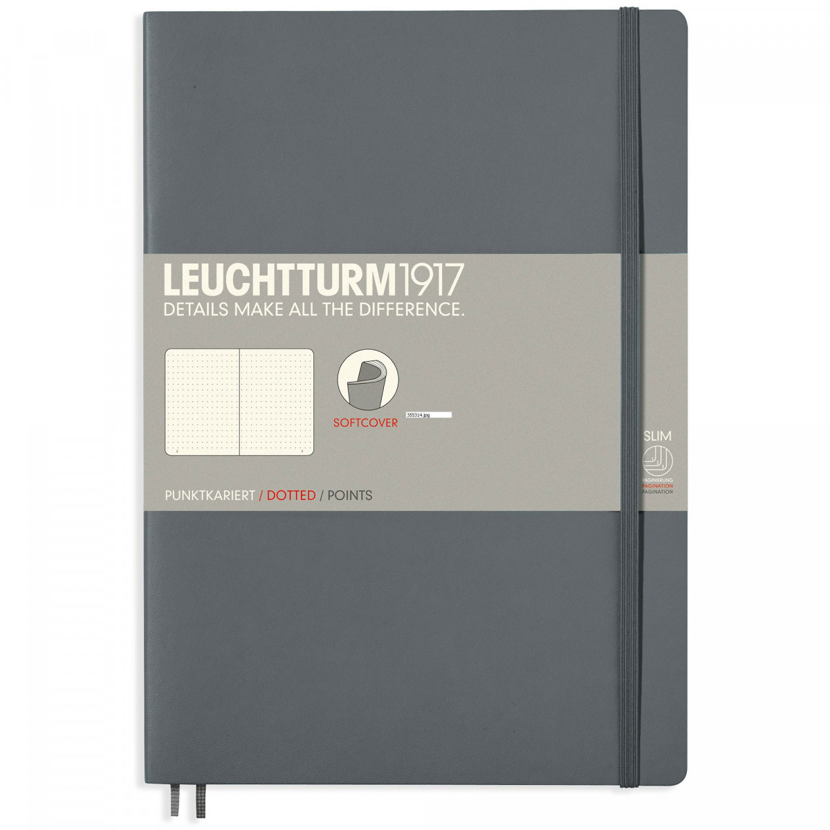 Записная книжка Leuchtturm Composition B5 Anthracite мягкая обложка 123 стр, 355314 Записная книжка Leuchtturm Composition B5 Anthracite мягкая обложка 123 стр, артикул 355314. Фото 1