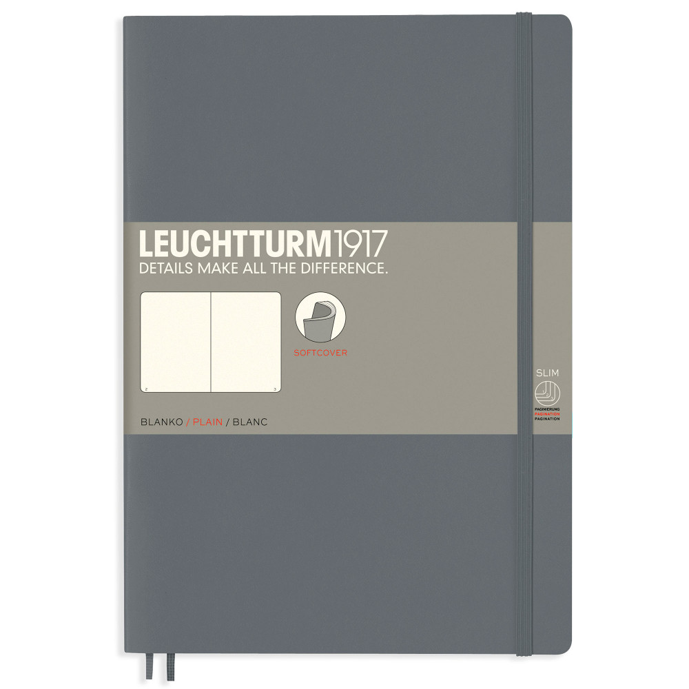 Записная книжка Leuchtturm Composition B5 Anthracite мягкая обложка 123 стр, артикул 355314. Фото 7