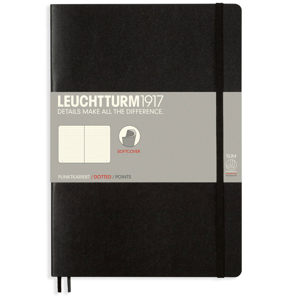 Записная книжка Leuchtturm Composition B5 Black мягкая обложка 123 стр, артикул 349298. Фото 1
