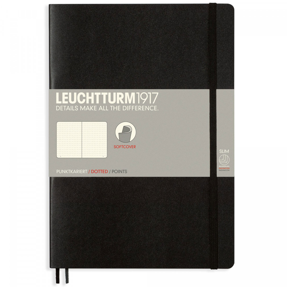 Записная книжка Leuchtturm Composition B5 Black мягкая обложка 123 стр, 349298 Записная книжка Leuchtturm Composition B5 Black мягкая обложка 123 стр, артикул 349298. Фото 1