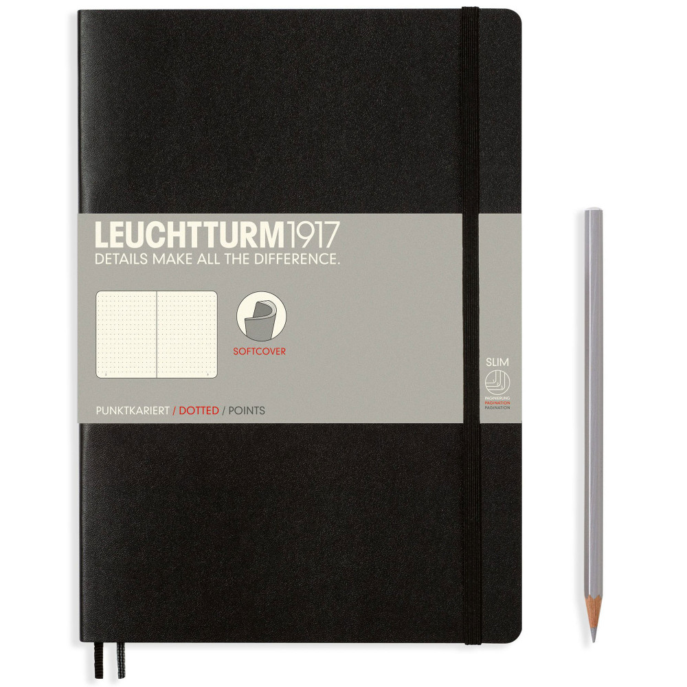Записная книжка Leuchtturm Composition B5 Black мягкая обложка 123 стр, артикул 349298. Фото 2