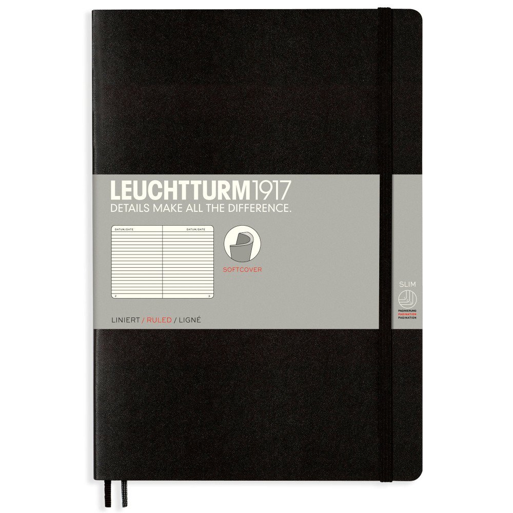 Записная книжка Leuchtturm Composition B5 Black мягкая обложка 123 стр, артикул 349298. Фото 8