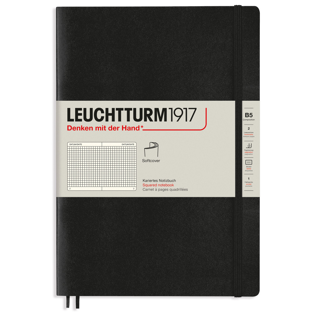Записная книжка Leuchtturm Composition B5 Black мягкая обложка 123 стр, артикул 349298. Фото 9