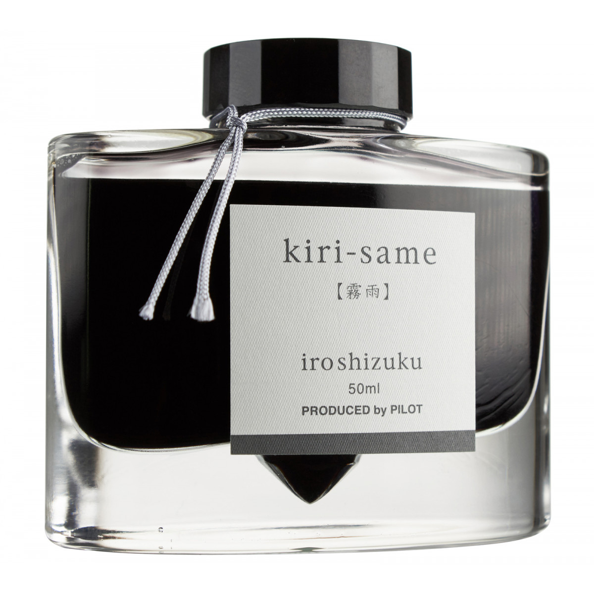 Флакон с чернилами Pilot Iroshizuku Grey Kiri-Same (туманное облако) для перьевых ручек 50 мл, артикул ink-50-ks. Фото 1