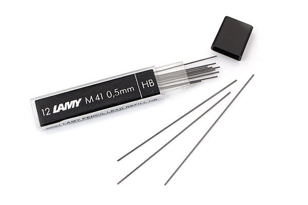 Грифели (12 шт)  для механических карандашей Lamy M41 HB 0,5 мм, артикул 1602101. Фото 2