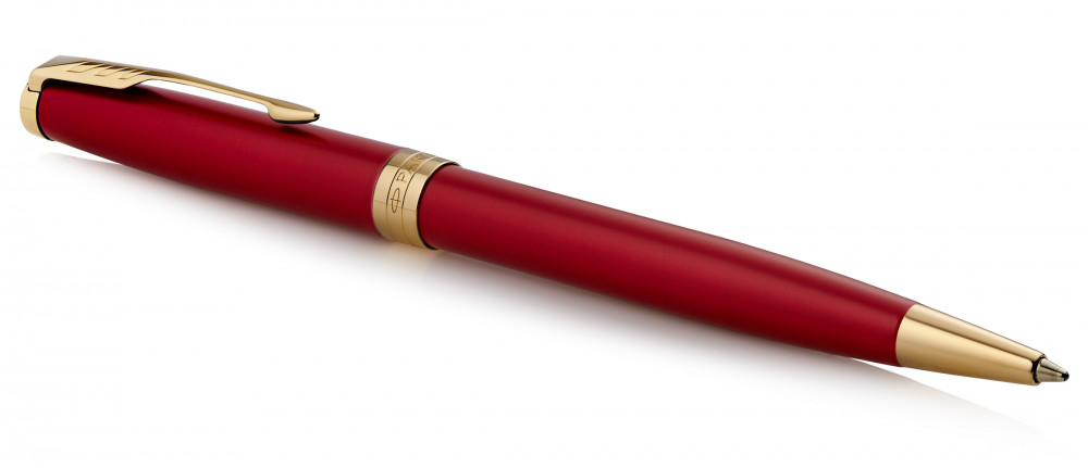 Шариковая ручка Parker Sonnet Intense Red GT, артикул 1931476. Фото 2