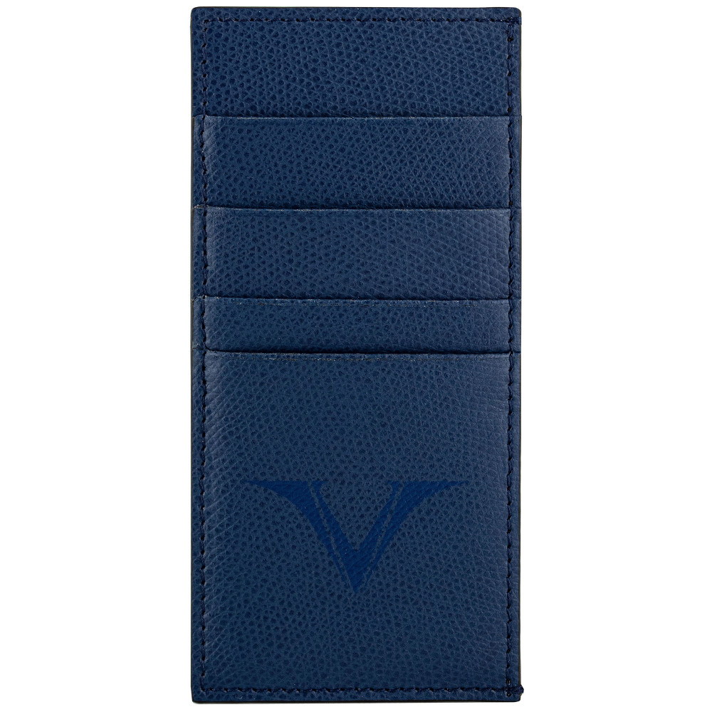 Держатель для кредитных карт кожаный Visconti VSCT синий, артикул KL04-02. Фото 1