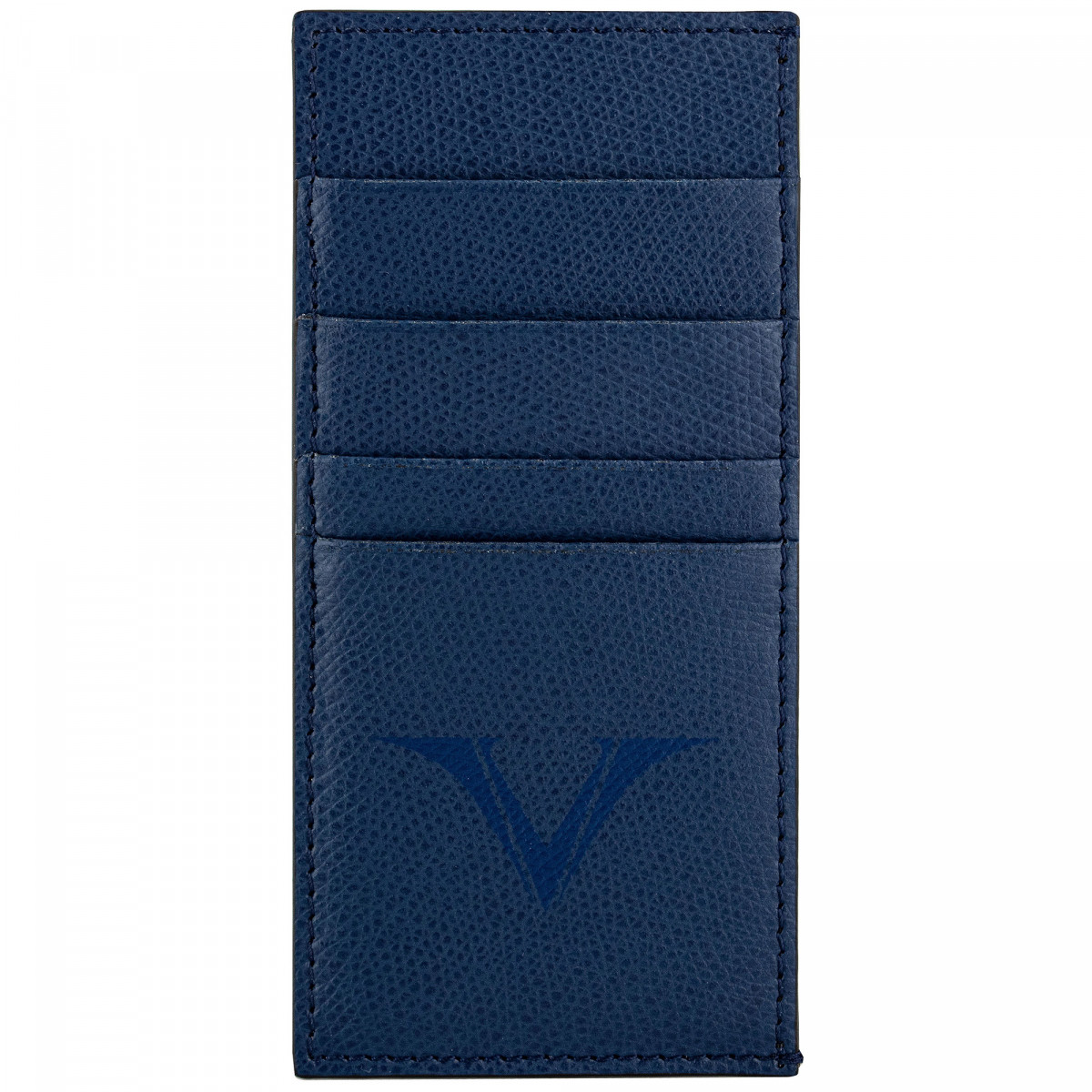 Держатель для кредитных карт кожаный Visconti VSCT синий, артикул KL04-02. Фото 1