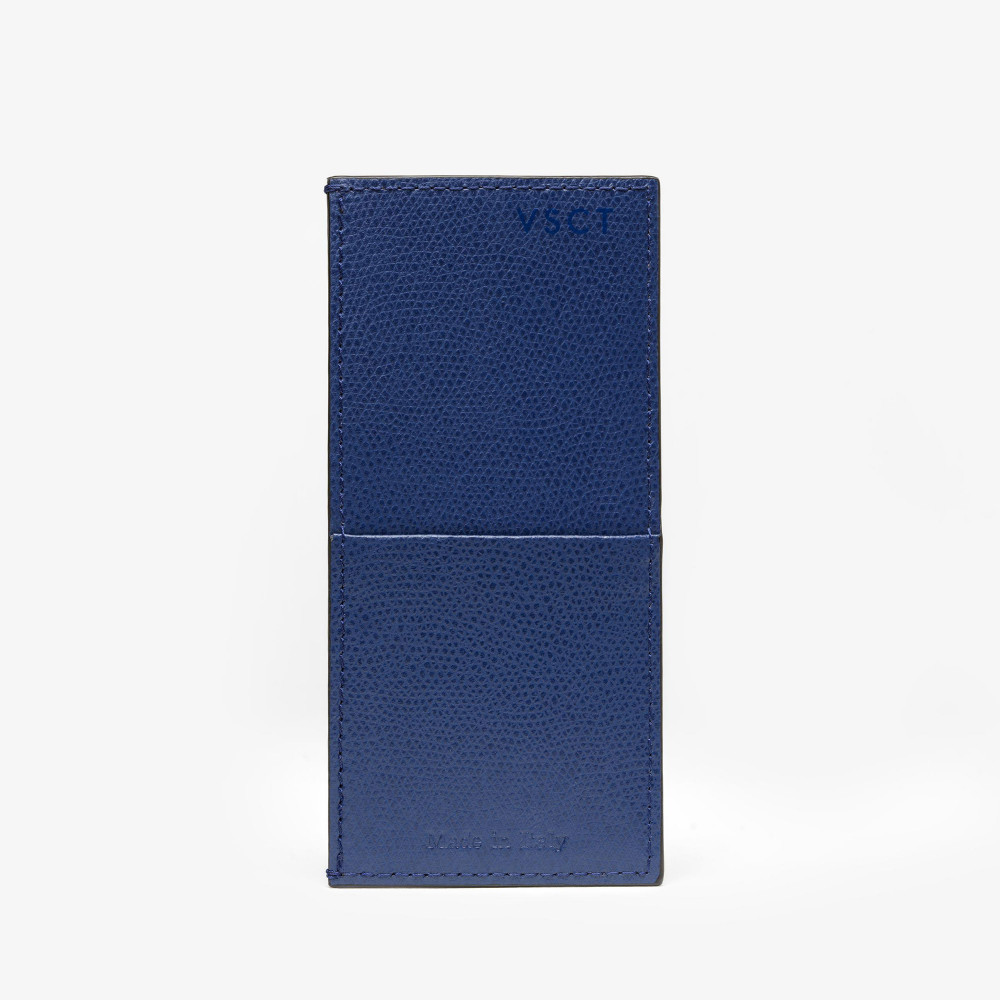 Держатель для кредитных карт кожаный Visconti VSCT синий, артикул KL04-02. Фото 5