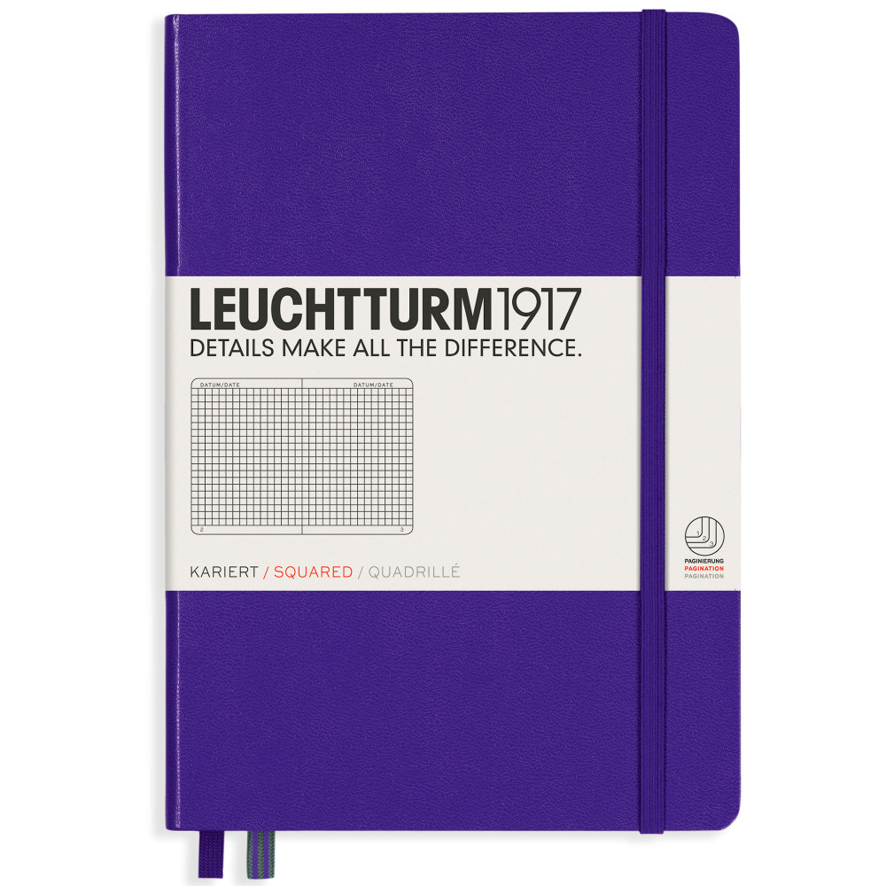 Записная книжка Leuchtturm Medium A5 Purple твердая обложка 251 стр, артикул 346685. Фото 8