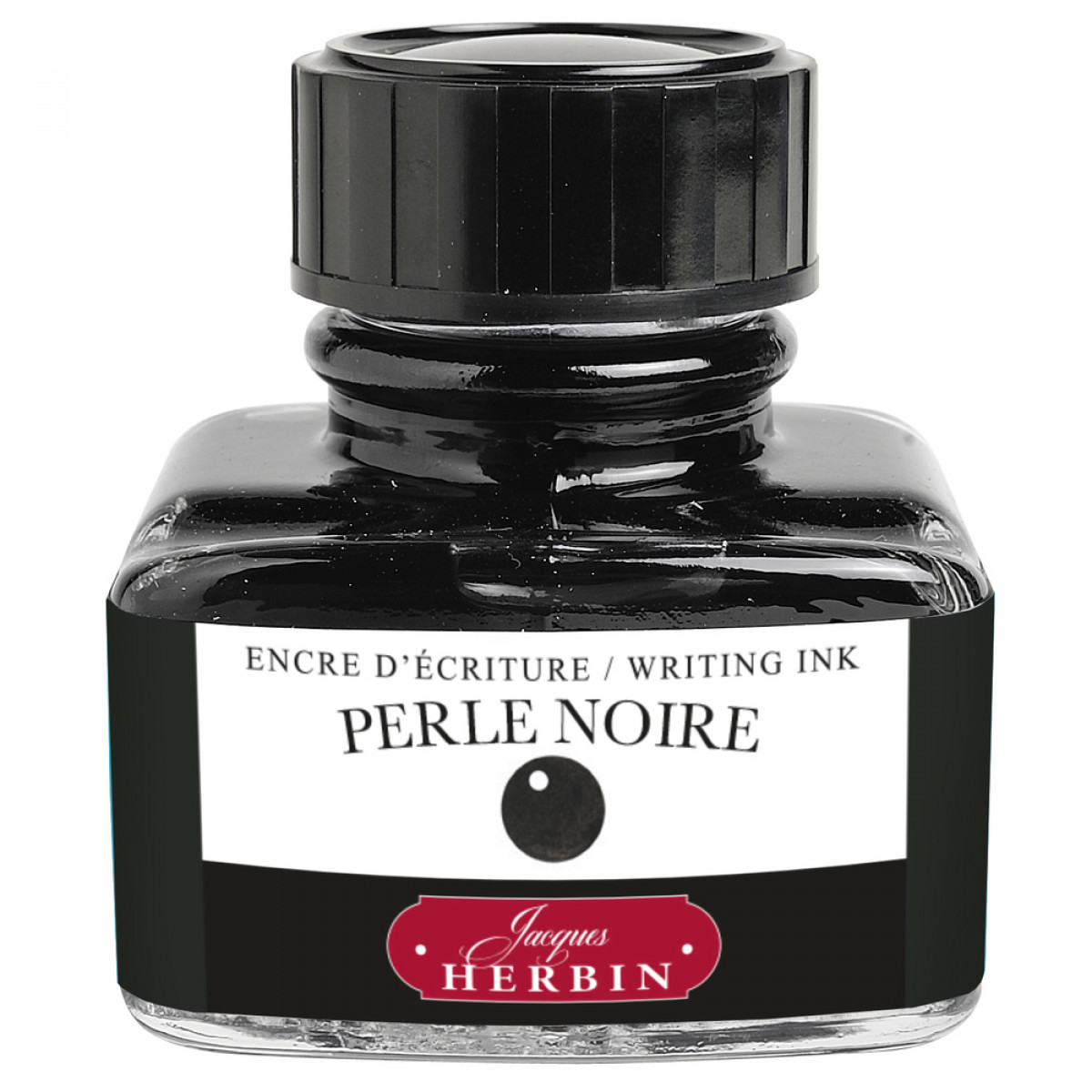 Флакон с чернилами Herbin Perle noire (черный) 30 мл, артикул 13009T. Фото 1