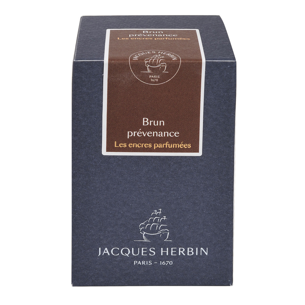 Ароматизированные чернила J. Herbin Brun Prevenance (коричневый) 50 мл, артикул 14747JT. Фото 1