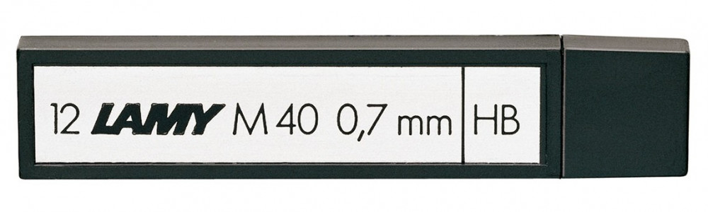 Грифели (12 шт) для механических карандашей Lamy M40 HB 0,7 мм, артикул 1602099. Фото 1