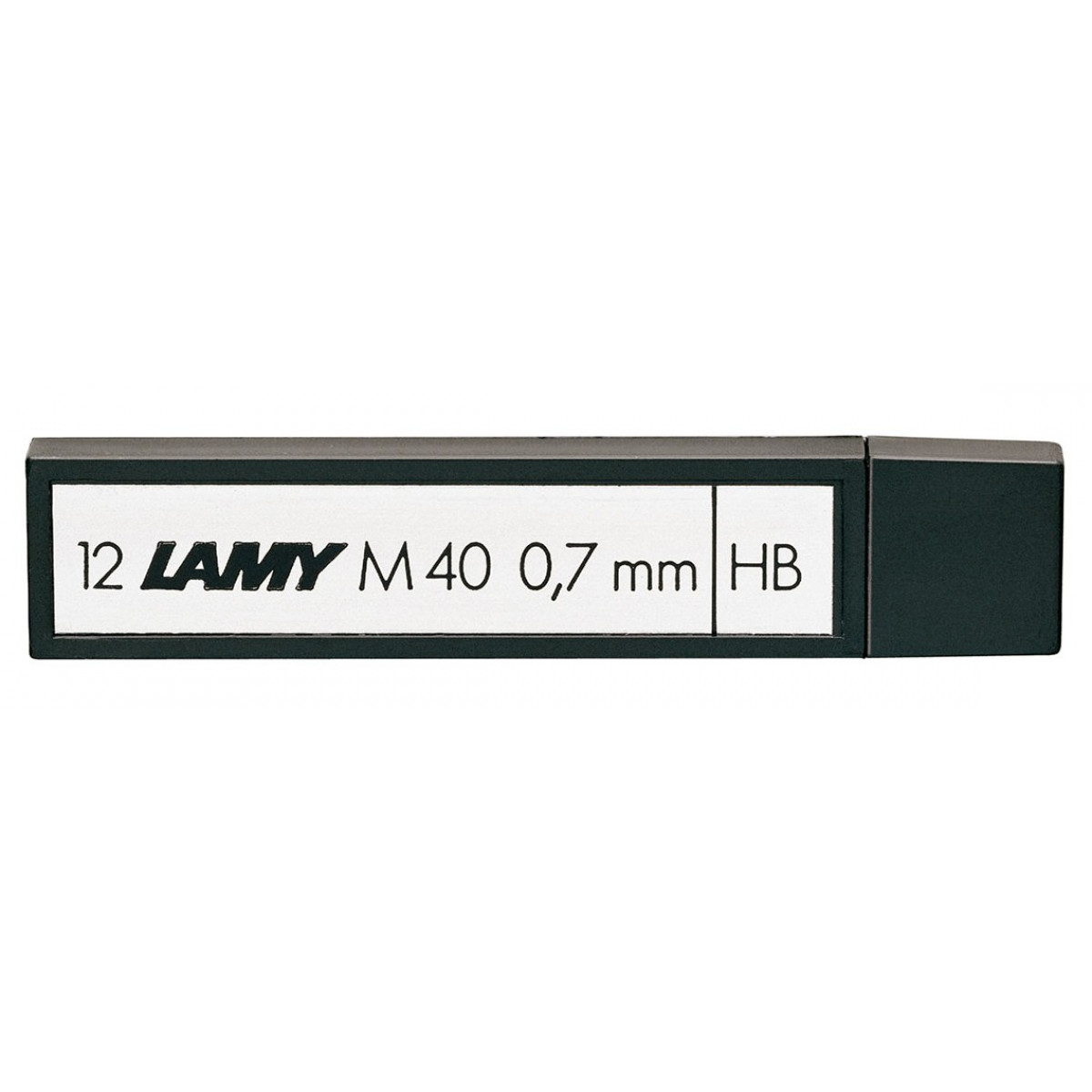 Грифели (12 шт) для механических карандашей Lamy M40 HB 0,7 мм, 1602099 Грифели (12 шт) для механических карандашей Lamy M40 HB 0,7 мм, артикул 1602099. Фото 1
