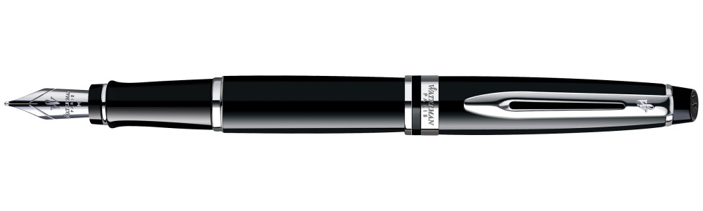 Подарочный набор Waterman 2020: перьевая ручка Expert Black Lacque CT перо M + чехол для ручки, артикул 2122197. Фото 2