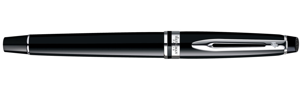 Подарочный набор Waterman 2020: перьевая ручка Expert Black Lacque CT перо M + чехол для ручки, артикул 2122197. Фото 3