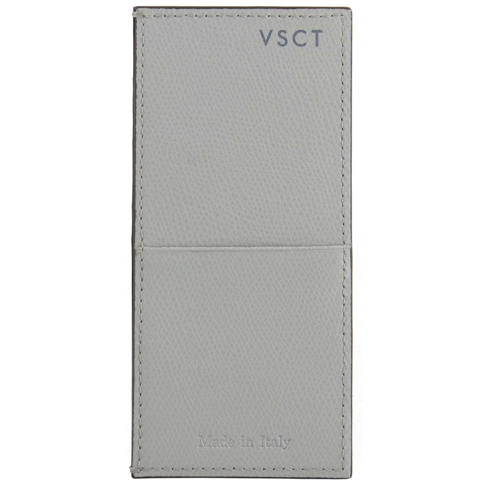 Держатель для кредитных карт кожаный Visconti VSCT серый, артикул KL04-03. Фото 2