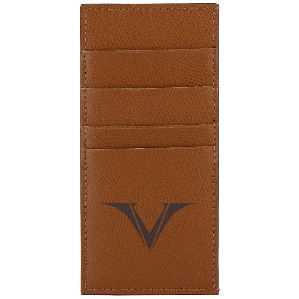 Держатель для кредитных карт кожаный Visconti VSCT коньяк, артикул KL04-04. Фото 1