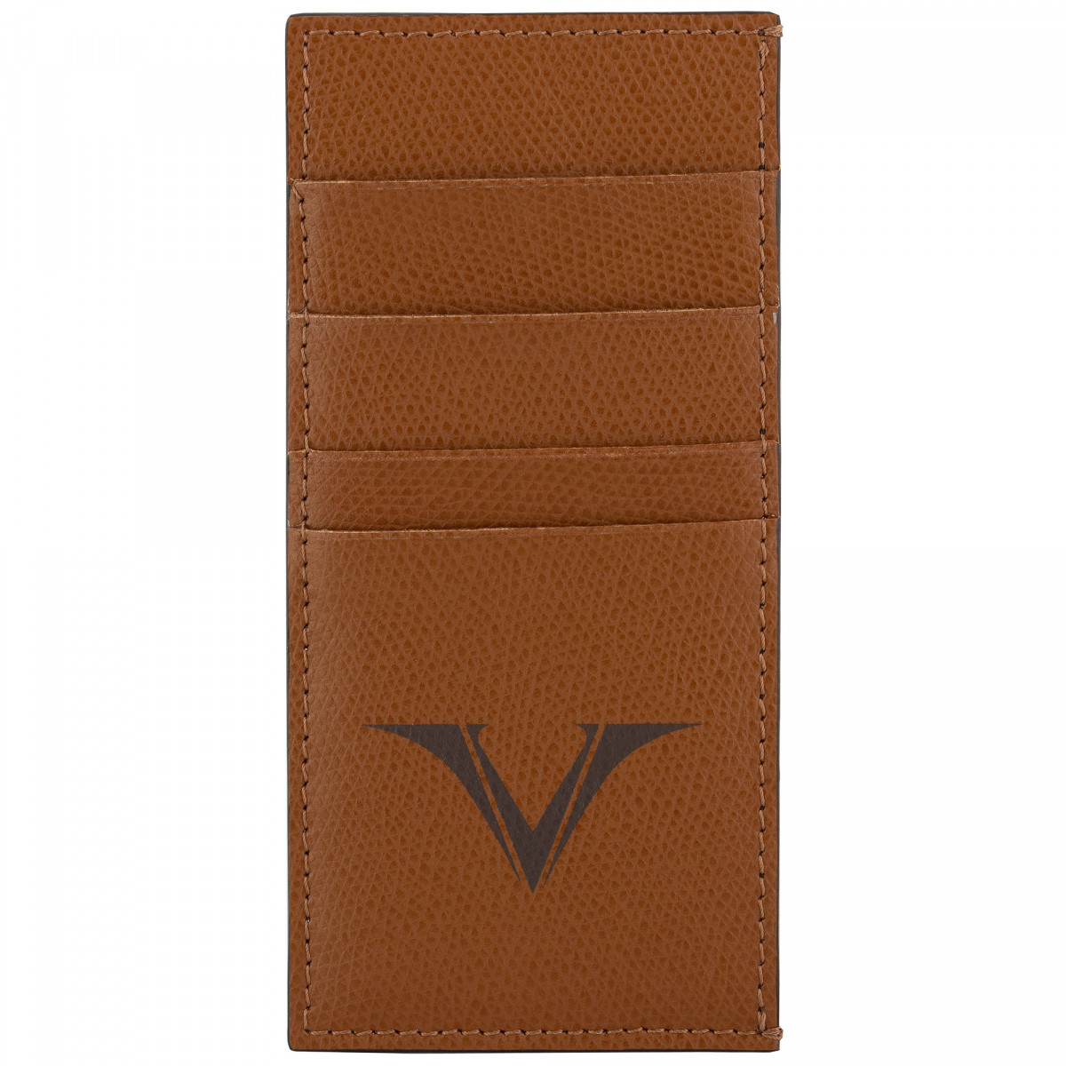 Держатель для кредитных карт кожаный Visconti VSCT коньяк, артикул KL04-04. Фото 1