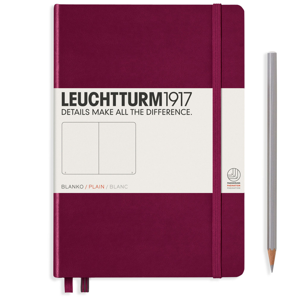 Записная книжка Leuchtturm Medium A5 Port Red твердая обложка 251 стр, артикул 359697. Фото 2
