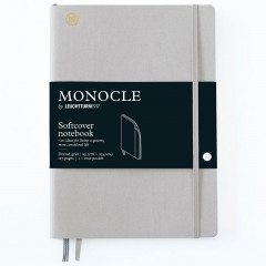 Записная книжка Leuchtturm Monocle B5 Light Grey мягкая обложка из льна 117 стр