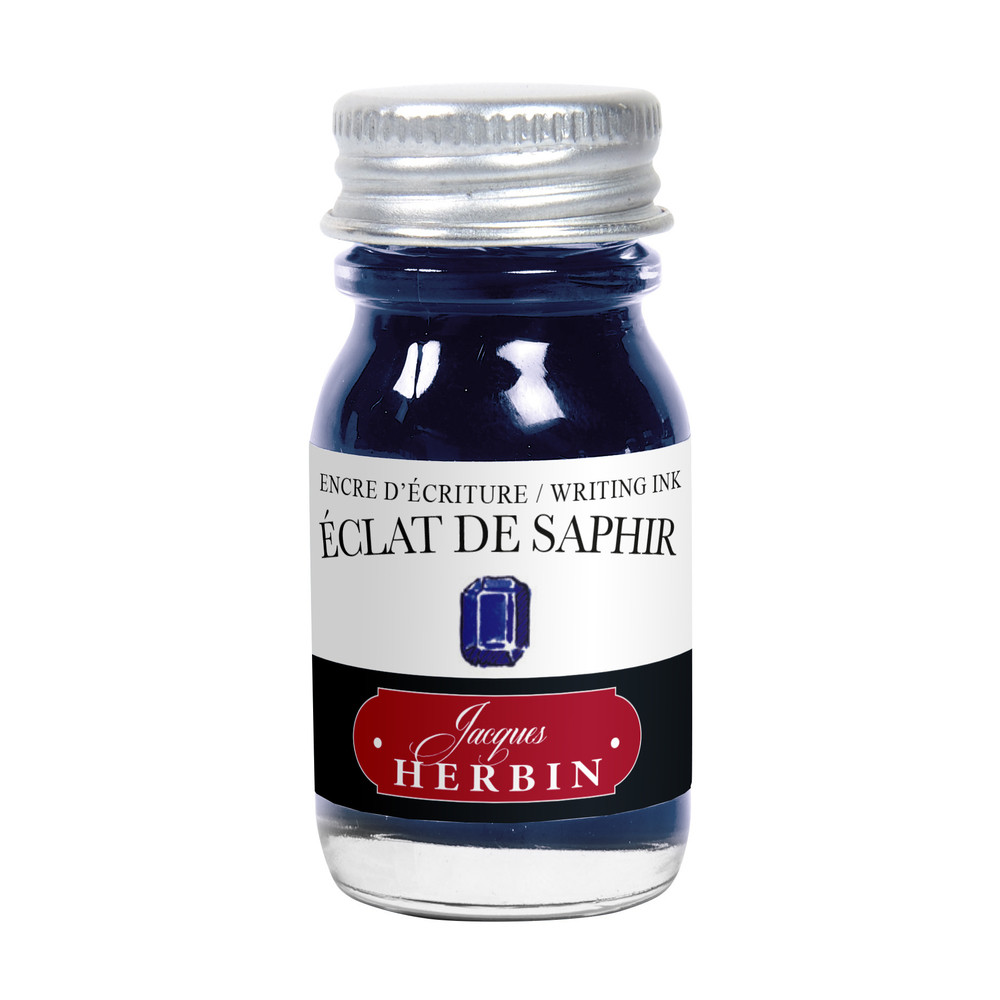 Флакон с чернилами Herbin Eclat de saphir (синий сапфир) 10 мл, артикул 11516T. Фото 1