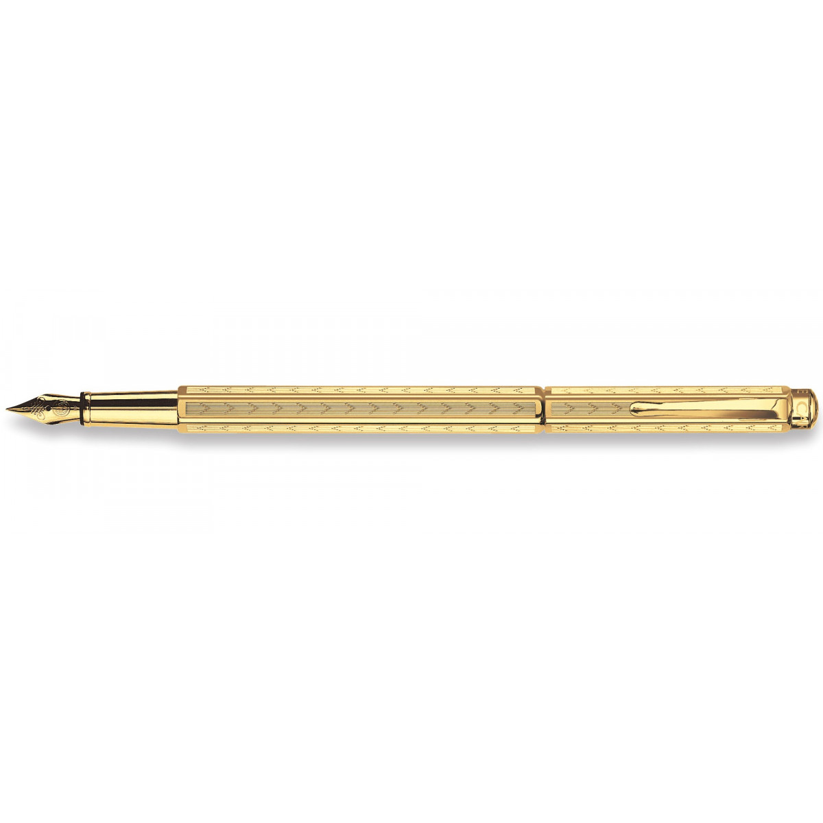 Перьевая ручка Caran d'Ache Ecridor Chevron Gold, 958.198 Перьевая ручка Caran d'Ache Ecridor Chevron Gold, артикул 958.198. Фото 1