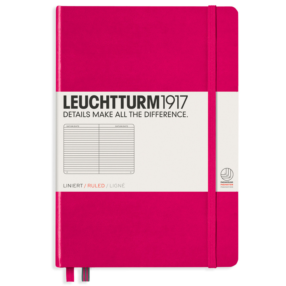 Записная книжка Leuchtturm Medium A5 Berry твердая обложка 251 стр, артикул 344810. Фото 9