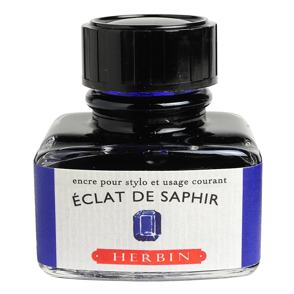 Флакон с чернилами Herbin Eclat de saphir (синий сапфир) 30 мл, артикул 13016T. Фото 1