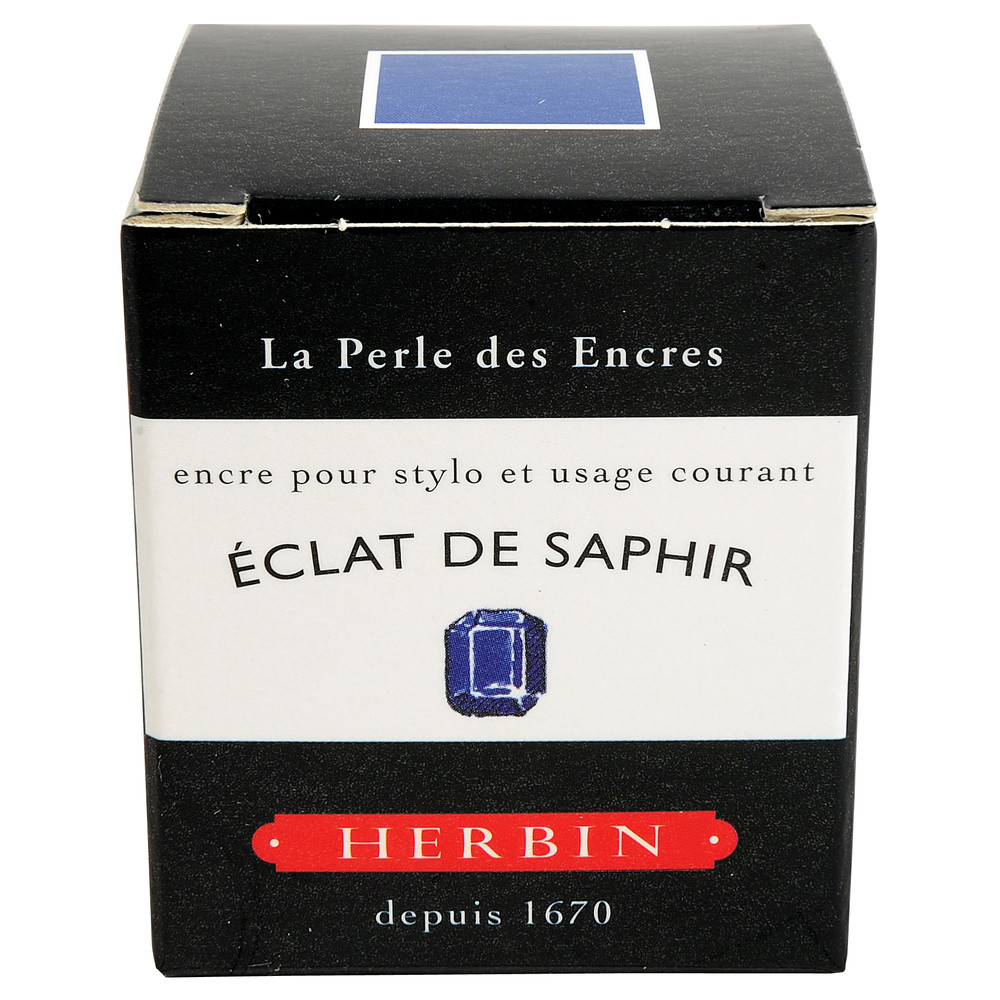 Флакон с чернилами Herbin Eclat de saphir (синий сапфир) 30 мл, артикул 13016T. Фото 3
