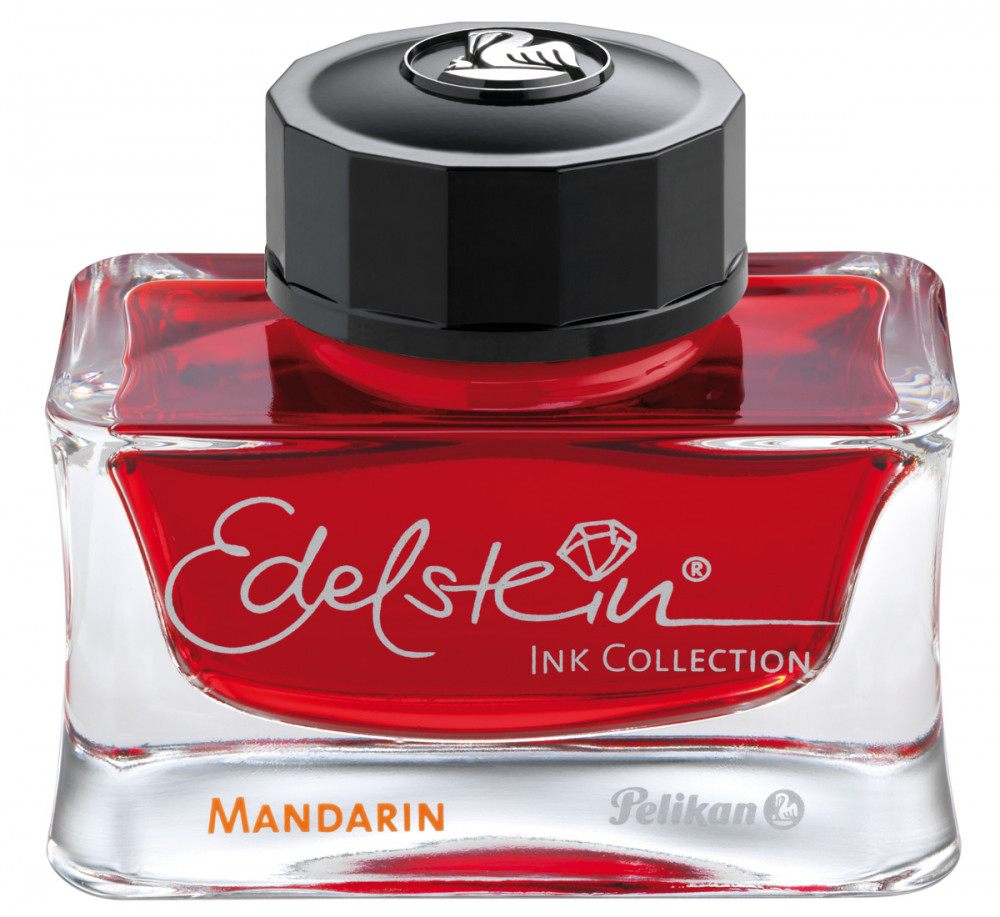 Флакон с чернилами Pelikan Edelstein Mandarin для перьевой ручки 50 мл оранжевый, артикул 339341. Фото 1