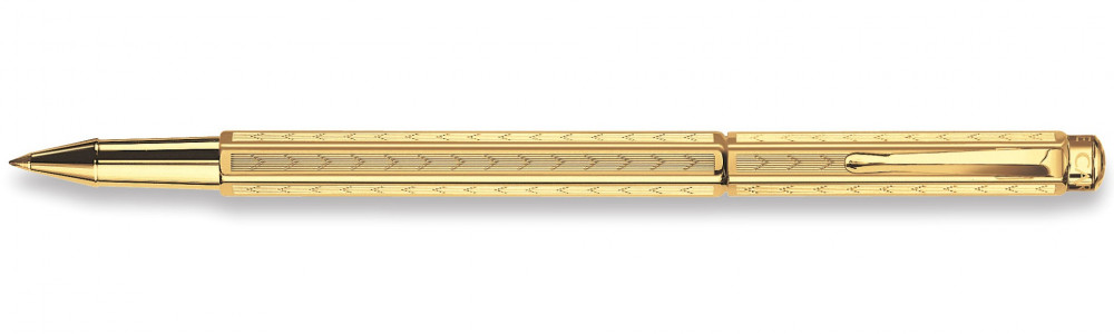 Ручка-роллер Caran d'Ache Ecridor Chevron Gold