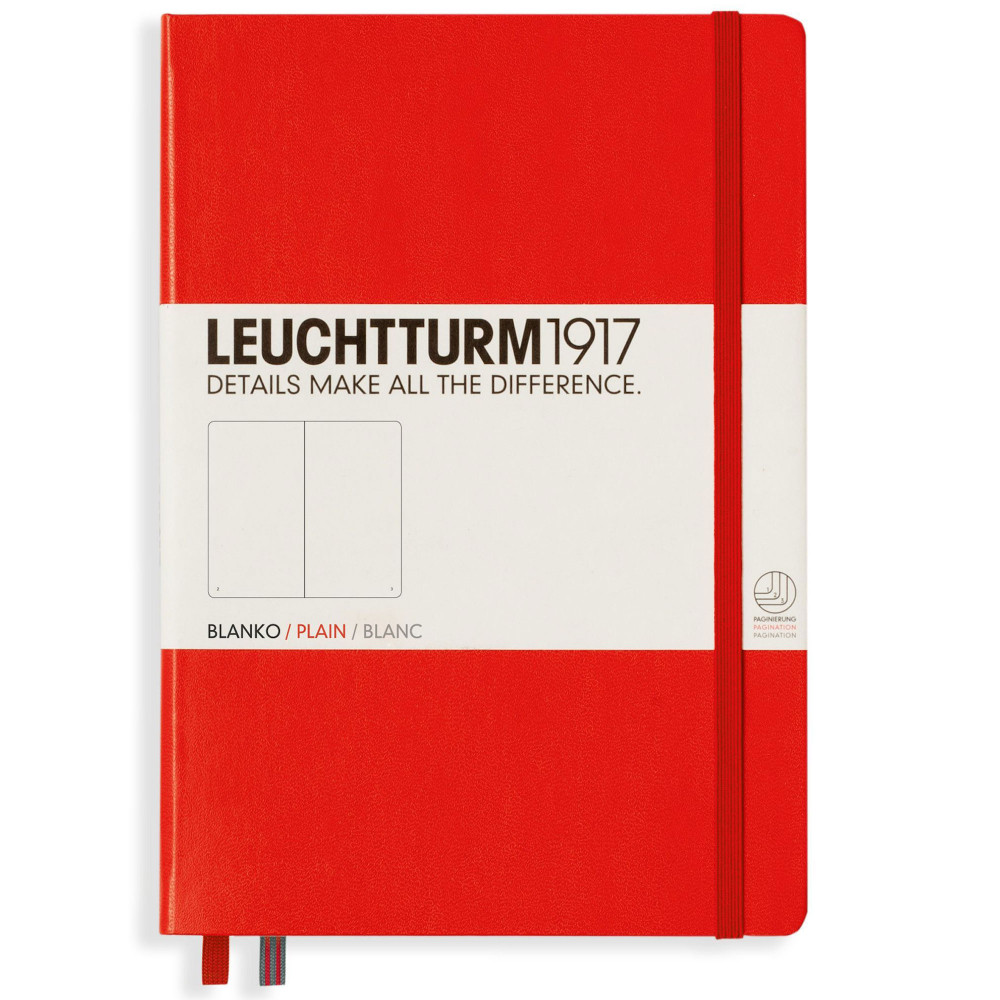 Записная книжка Leuchtturm Medium A5 Red твердая обложка 251 стр, артикул 309141. Фото 1