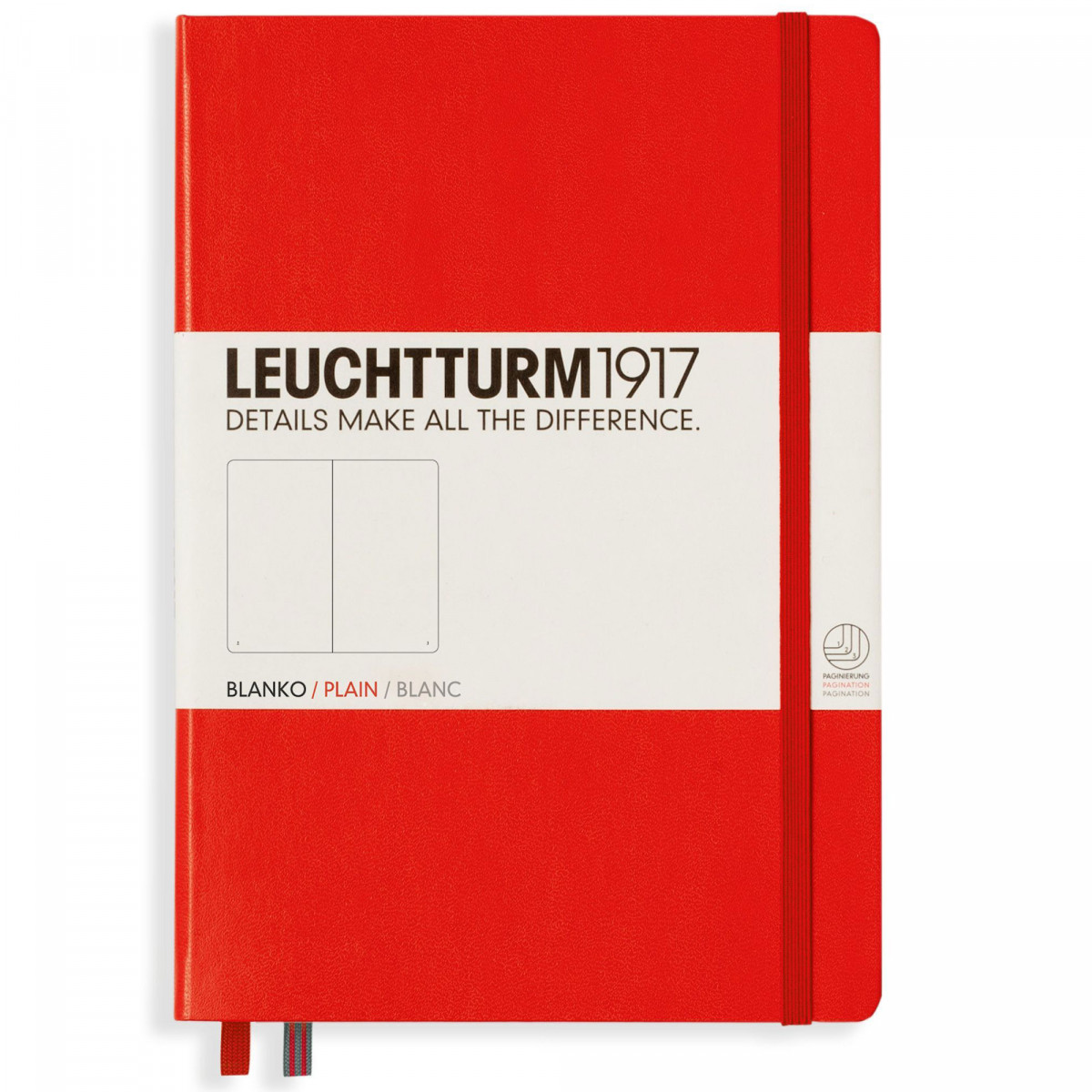 Записная книжка Leuchtturm Medium A5 Red твердая обложка 251 стр, 309141 Записная книжка Leuchtturm Medium A5 Red твердая обложка 251 стр, артикул 309141. Фото 1