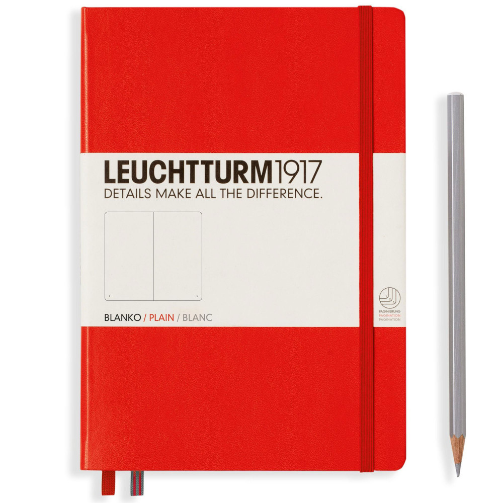 Записная книжка Leuchtturm Medium A5 Red твердая обложка 251 стр, артикул 309141. Фото 2