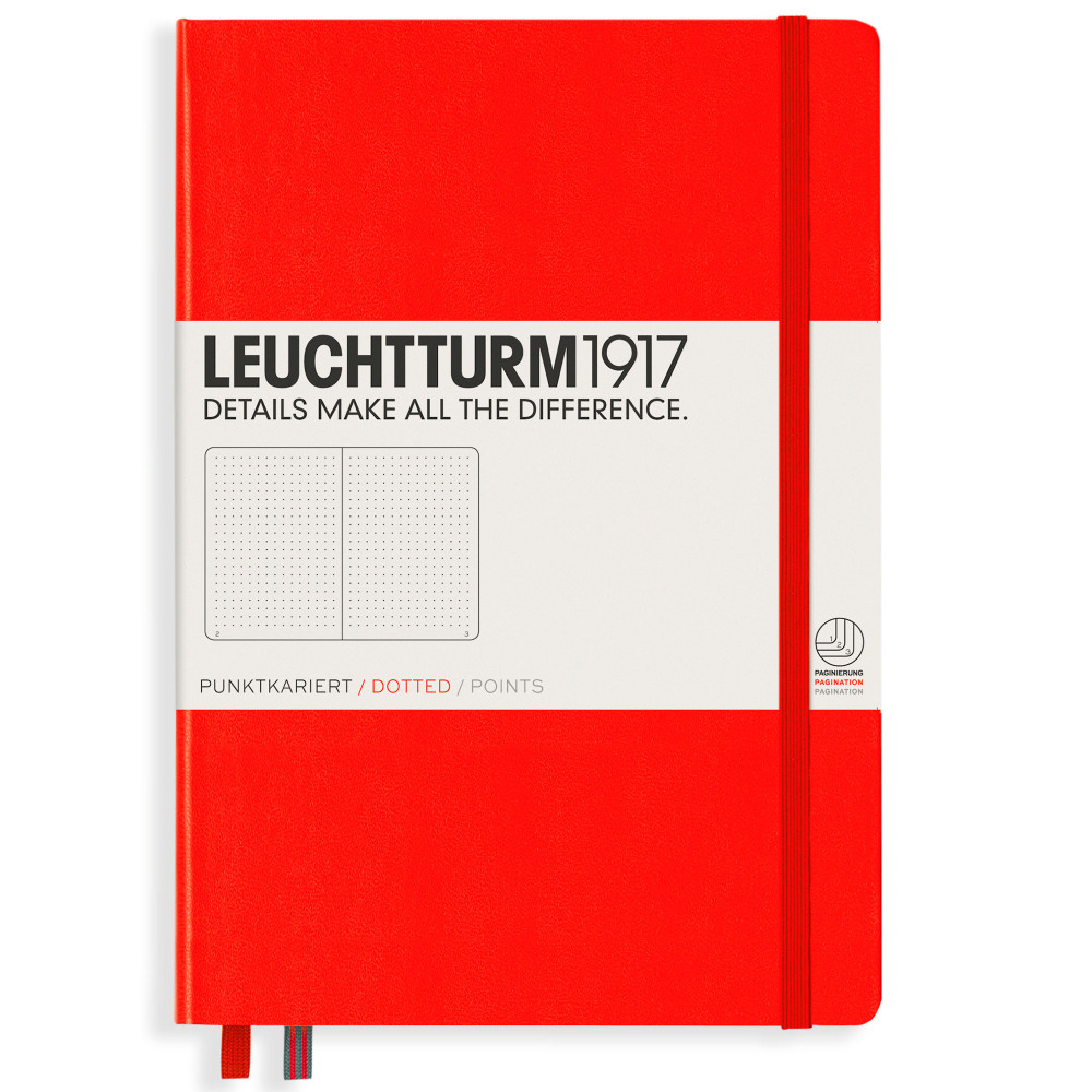 Записная книжка Leuchtturm Medium A5 Red твердая обложка 251 стр, артикул 309141. Фото 9