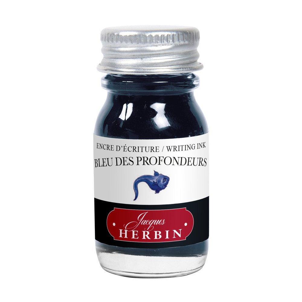 Флакон с чернилами Herbin Bleu des profondeurs (сине-черный) 10 мл, артикул 11518T. Фото 1