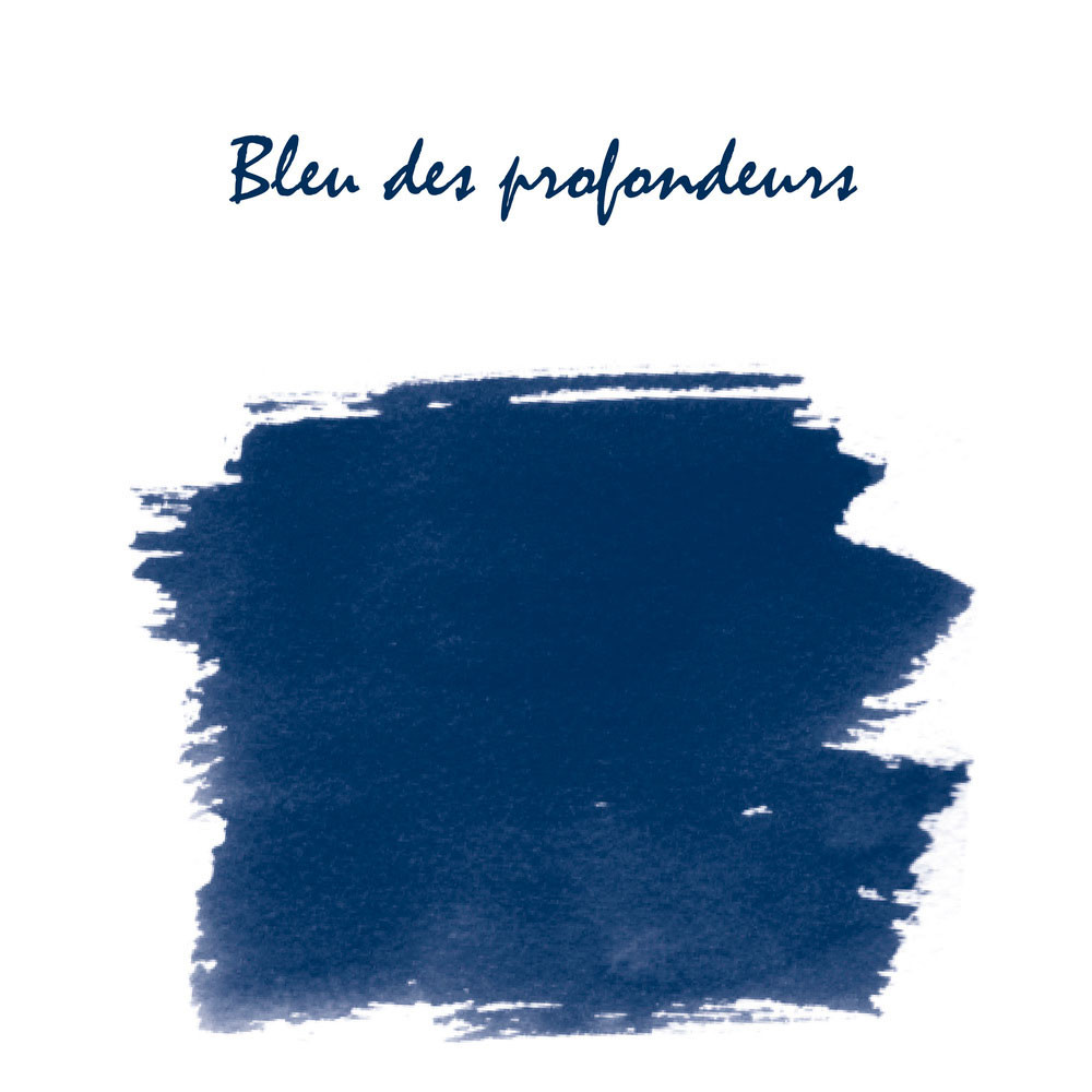 Флакон с чернилами Herbin Bleu des profondeurs (сине-черный) 10 мл, артикул 11518T. Фото 2