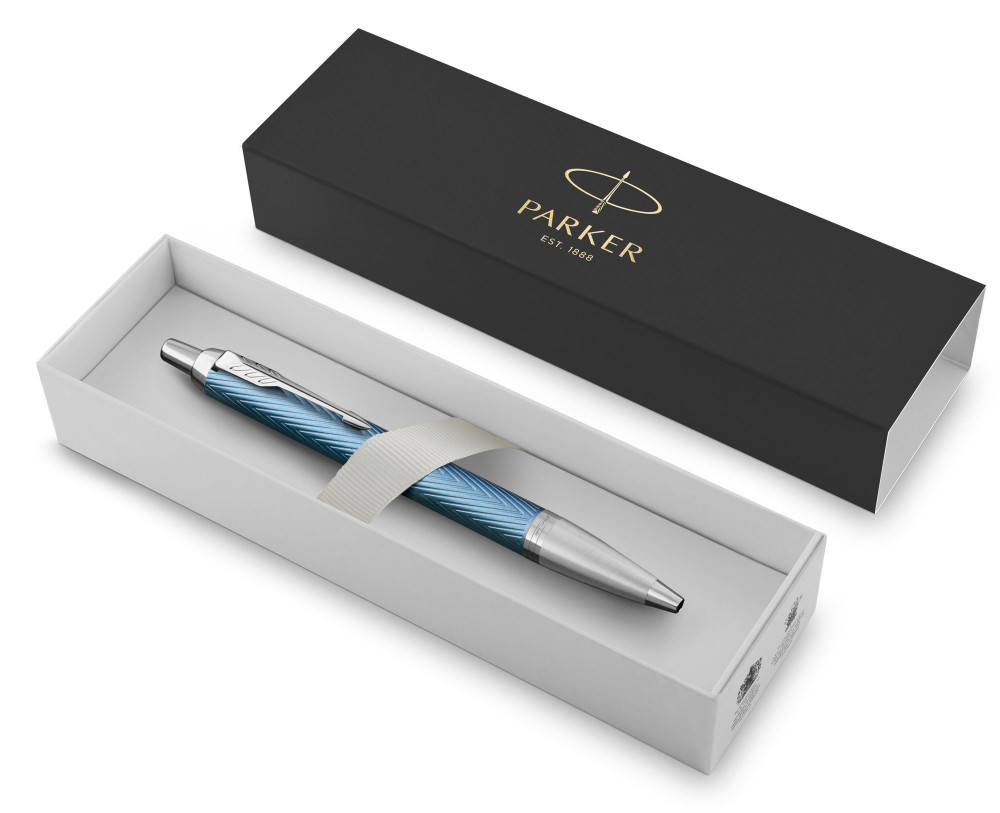 Шариковая ручка Parker IM Premium Blue Grey CT, артикул 2143645. Фото 3