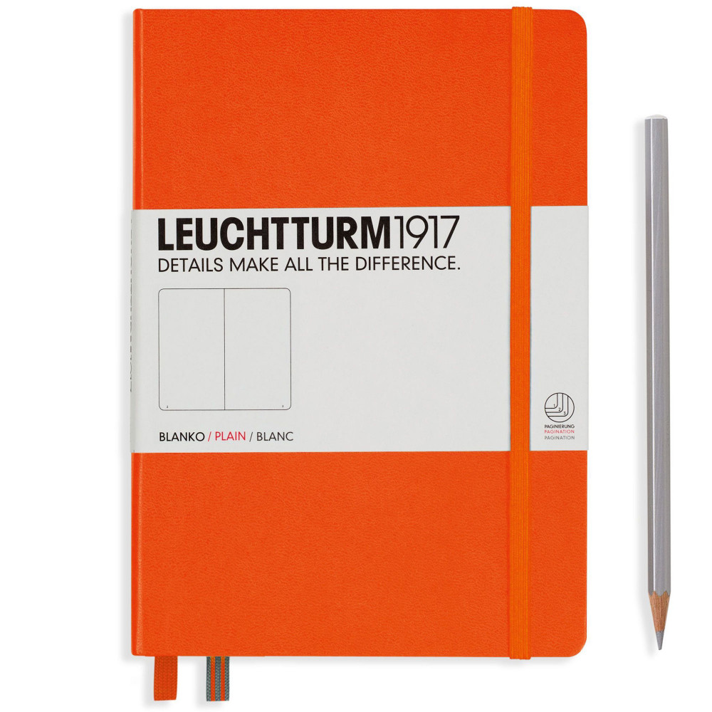Записная книжка Leuchtturm Medium A5 Orange твердая обложка 251 стр, артикул 342936. Фото 2