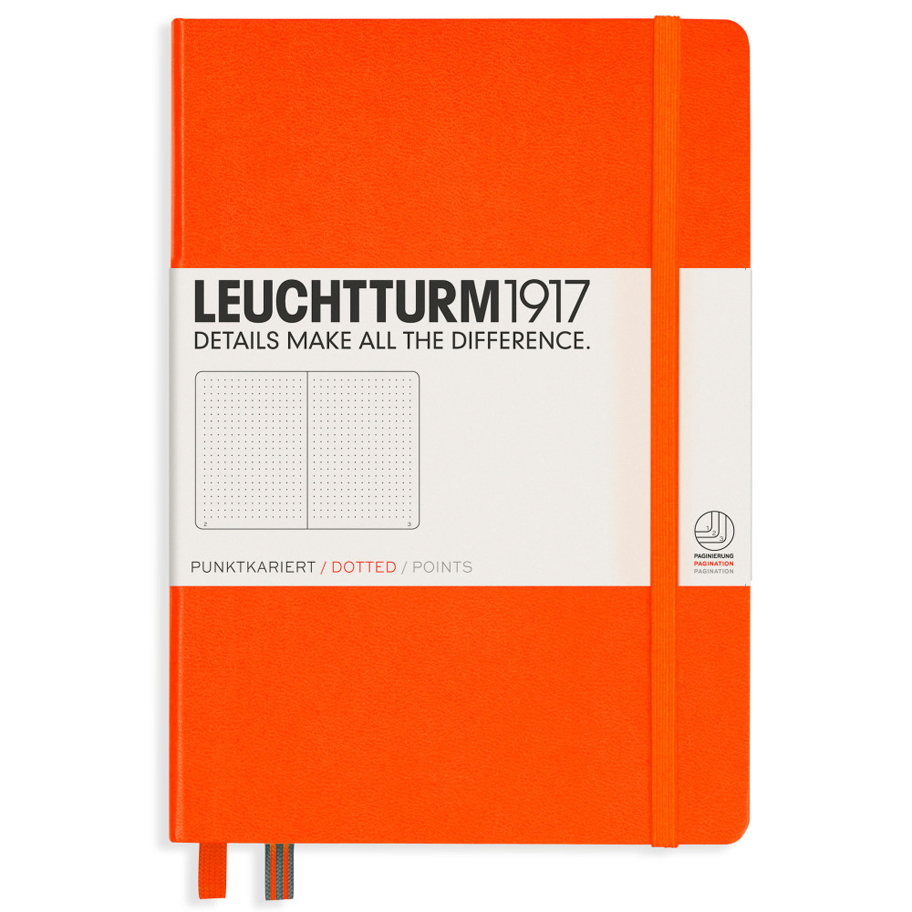 Записная книжка Leuchtturm Medium A5 Orange твердая обложка 251 стр, артикул 342936. Фото 8