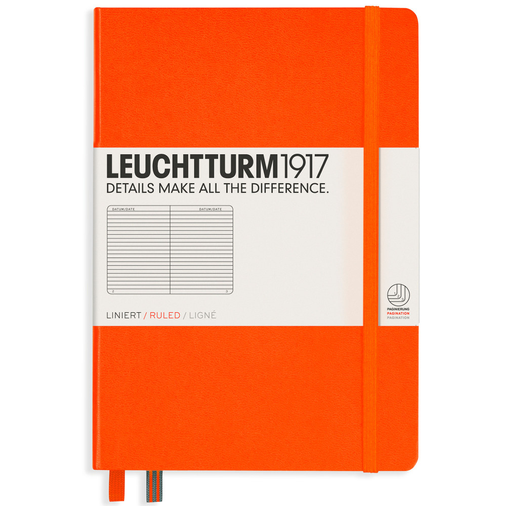 Записная книжка Leuchtturm Medium A5 Orange твердая обложка 251 стр, артикул 342936. Фото 9