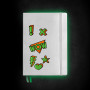 Записная книжка Leuchtturm Limited Editon Neon! A5 Silver/Green (в точку)