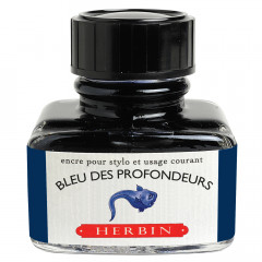 Флакон с чернилами Herbin Bleu des profondeurs (сине-черный) 30 мл