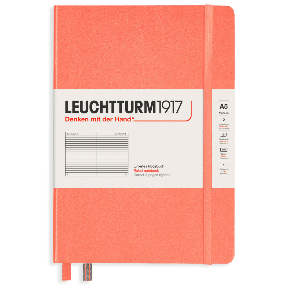 Записная книжка Leuchtturm Medium A5 Bellini твердая обложка 251 стр, артикул 361589. Фото 8