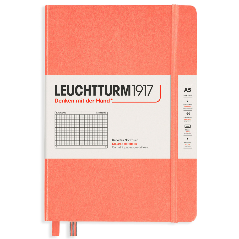 Записная книжка Leuchtturm Medium A5 Bellini твердая обложка 251 стр, артикул 361589. Фото 9