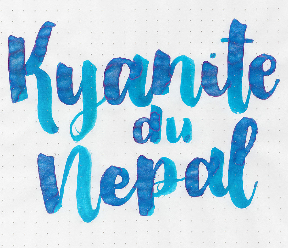 Чернила J. Herbin 1798 Kyanite du Nepal 50 мл (голубой с серебряными блестками), артикул 15513JT. Фото 5