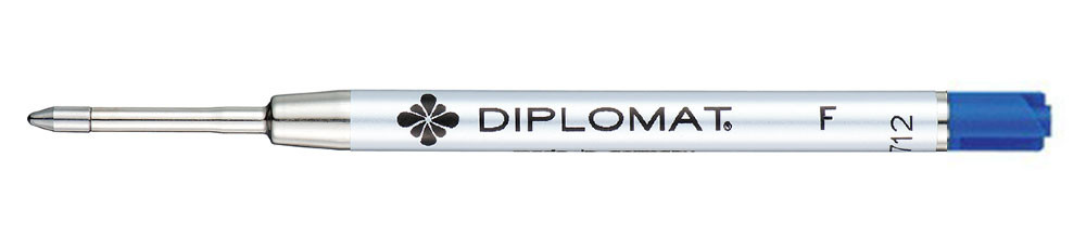 Стержень для шариковой ручки Diplomat cиний F (тонкий), артикул D10444719. Фото 1
