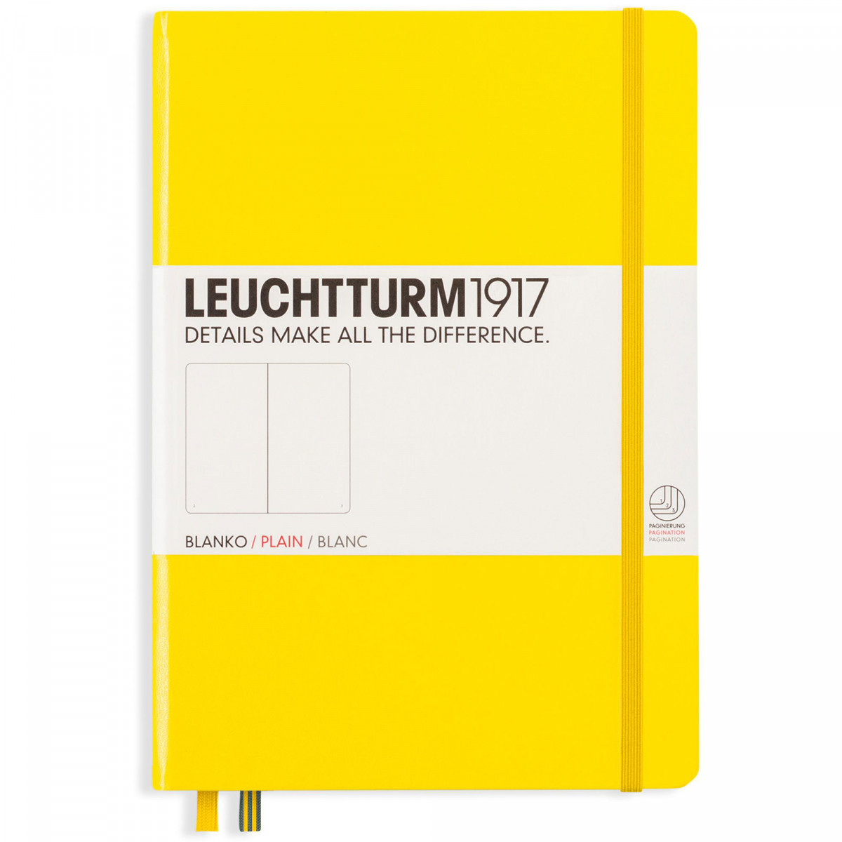 Записная книжка Leuchtturm Medium A5 Lemon твердая обложка 251 стр, 344801 Записная книжка Leuchtturm Medium A5 Lemon твердая обложка 251 стр, артикул 344801. Фото 1