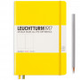Записная книжка Leuchtturm Medium A5 Lemon твердая обложка 251 стр